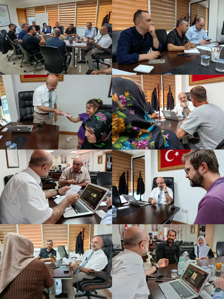 Ak Parti İl Başkanı Şahin, Halk Buluşmalarında Vatandaşlarla Buluştu