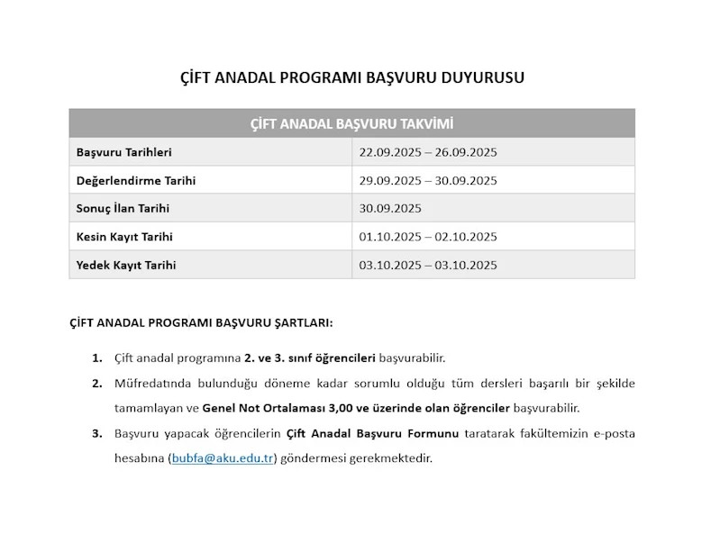 Afyon Kocatepe Üniversitesi Öğrencilerine Önemli Duyuru