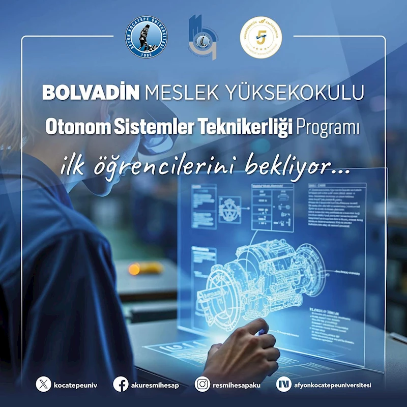 Afyon Kocatepe Üniversitesi, Otonom Sistemler Teknikerliği Bölümüyle Geleceğe Yön Veriyor