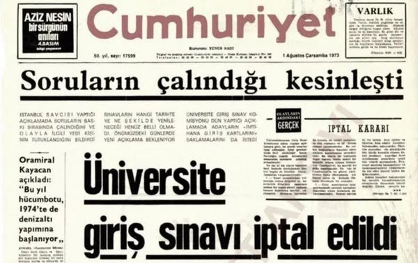 Sınav Sorularından Siber Saldırılara: Özkaya