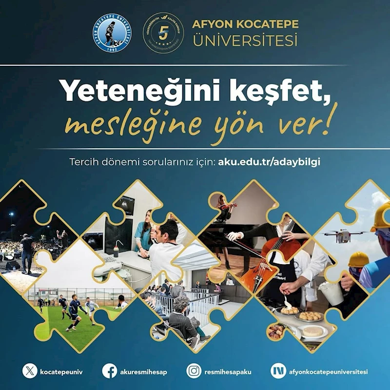 Afyon Kocatepe Üniversitesi, YKS Tercih Döneminde Öğrencilere Bilgi Desteği Sunuyor