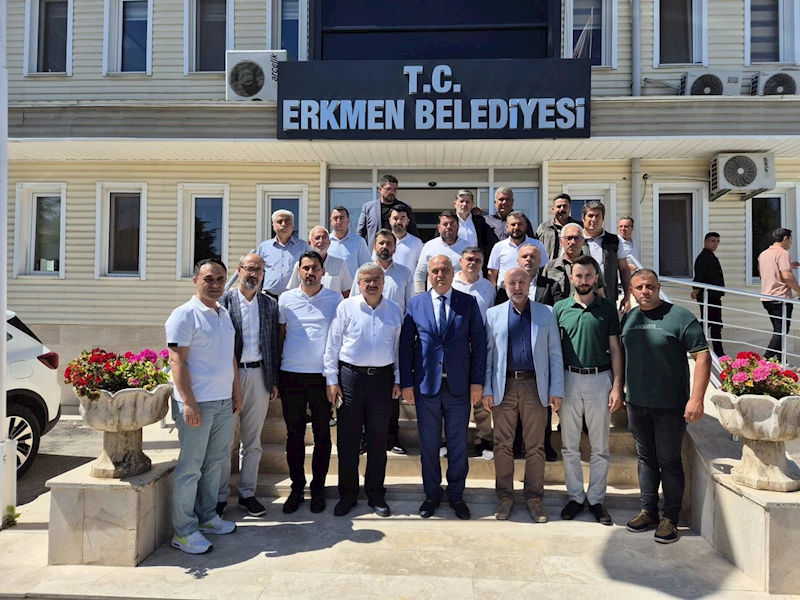 AK Parti Afyonkarahisar İl Başkanı Turgay Şahin, Erkmen Belediye Başkanı Yücel Şahin