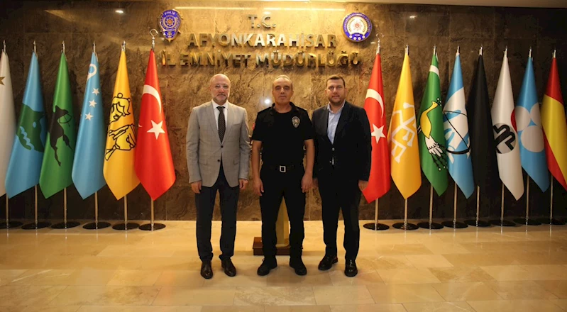AK Parti Afyonkarahisar İl Başkanı Şahin, İl Emniyet Müdürü Erol