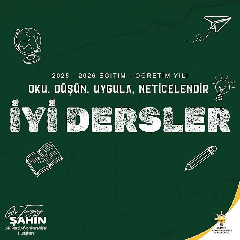 AK Parti Afyonkarahisar İl Başkanı Turgay Şahin