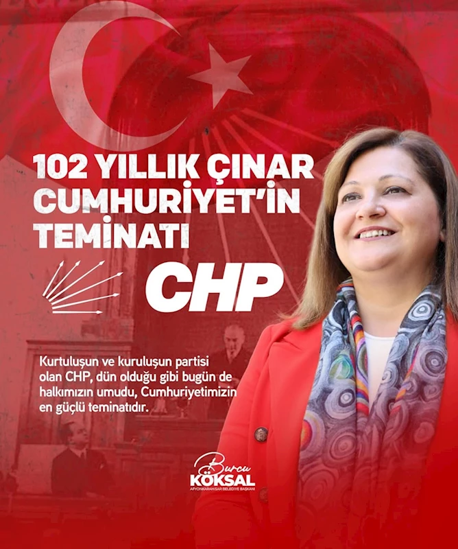 Afyonkarahisar Belediye Başkanı Burcu Köksal: Cumhuriyet Halk Partisi