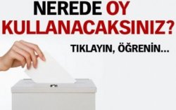 Nerede oy kullanacaksınız?